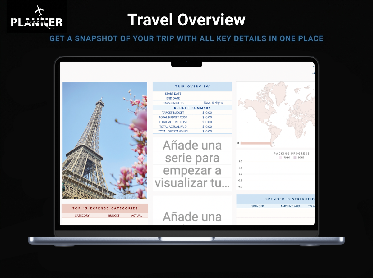 The Ultimate Travel Planner™: For Excel And Google Sheets
