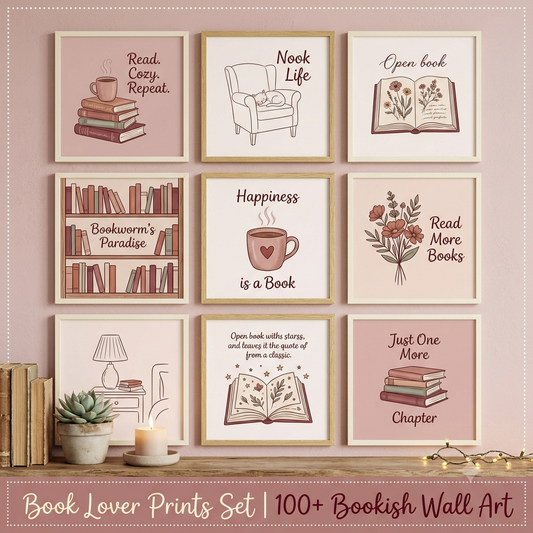 100+ Bookish Wall Art