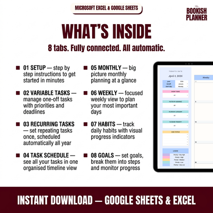 Tasks, Habits & Goals Tracker